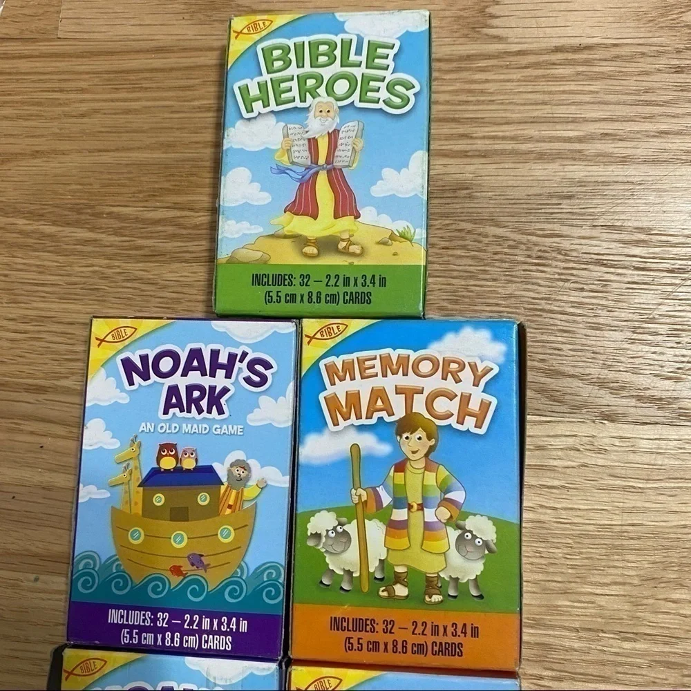 Bible Stories Mini Card Games NEW Easter Basket Stuffer Kids Toy